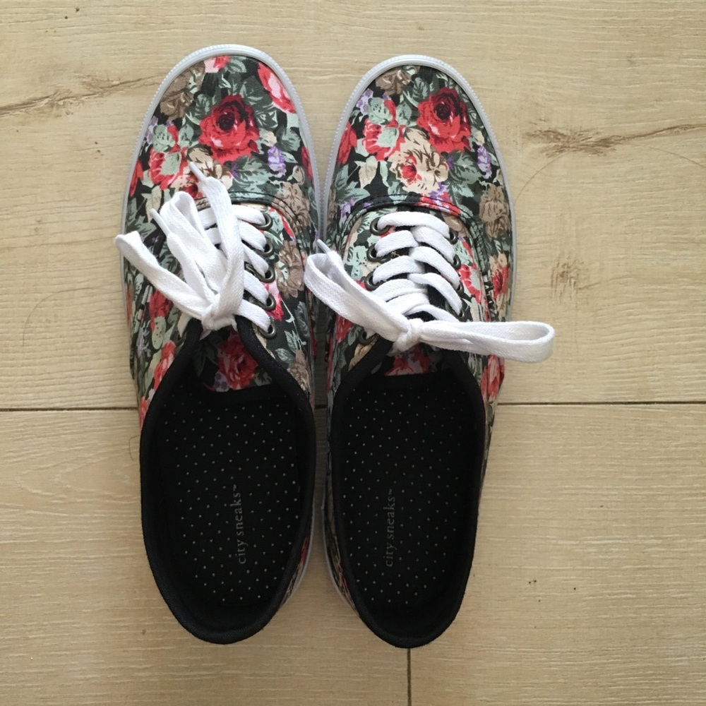 Floral sneakers